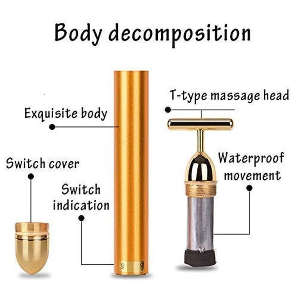🔥HOT SALE🔥24K Gold Energy Beauty Bar Electric Facial Massage Roller(60%OFF)