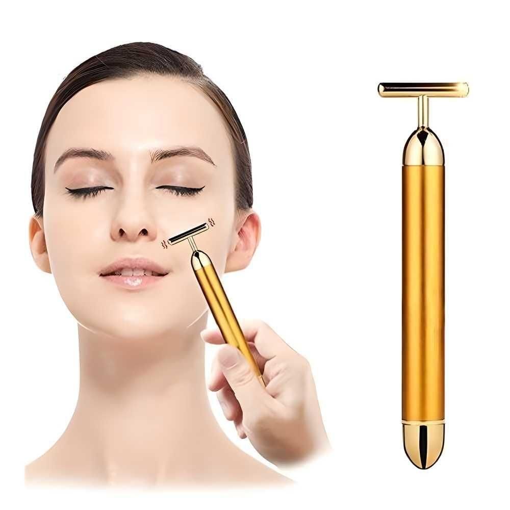 🔥HOT SALE🔥24K Gold Energy Beauty Bar Electric Facial Massage Roller(60%OFF)