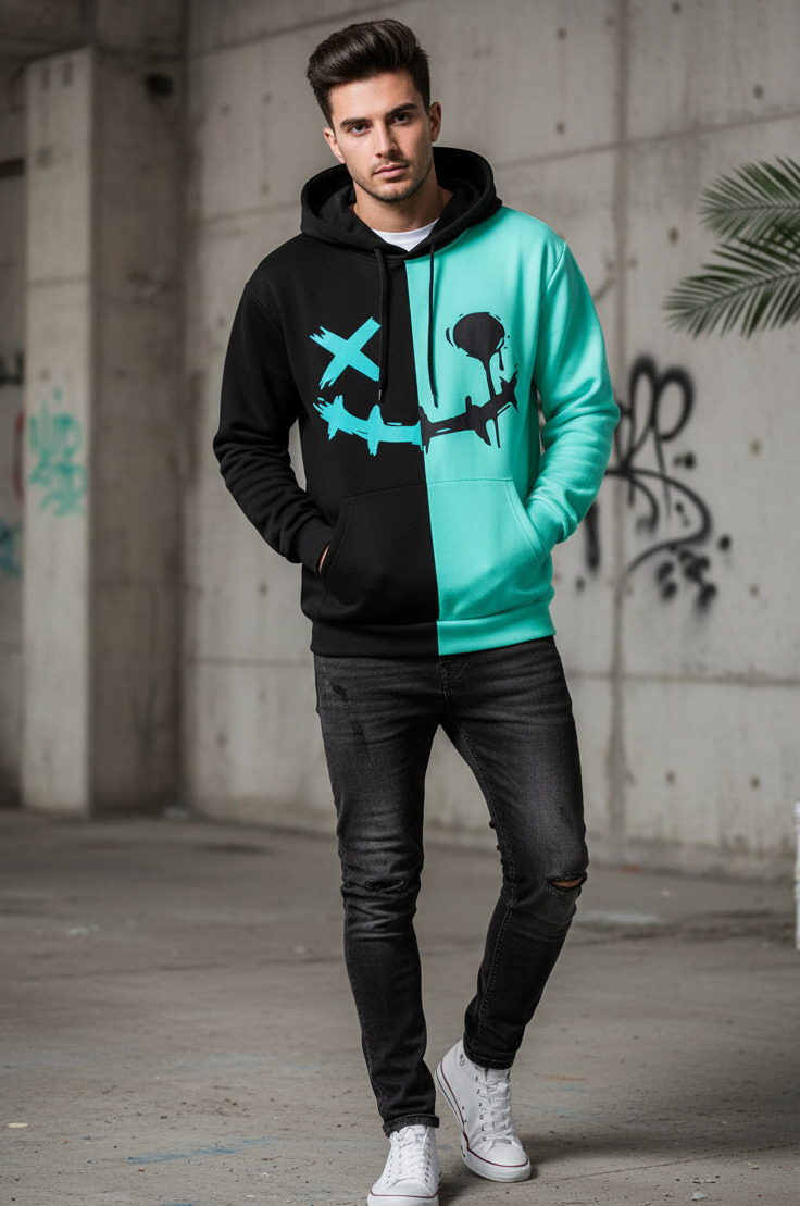 Printed Full Sleeves Hoodie|Trending Now(50%OFF)