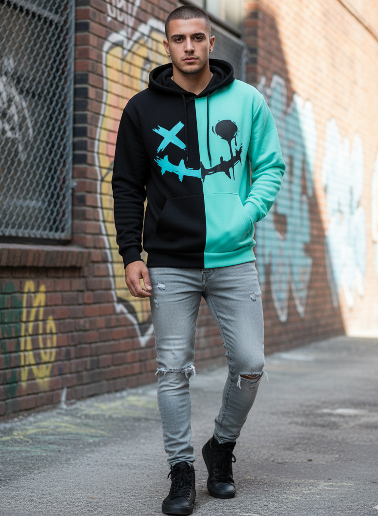 Printed Full Sleeves Hoodie|Trending Now(50%OFF)